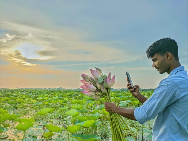 রাজবাড়ীর পদ্নবিলের অপার সৌন্দর্যে মুগ্ধ দর্শনার্থীরা