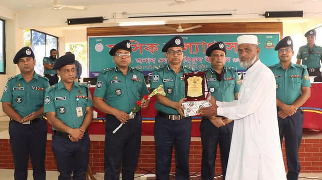 বিএমপি’র ৫ পুলিশ সদস্যকে অবসরোত্তর বিদায়ী সংবর্ধনা