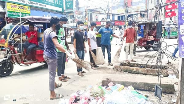 শ্রীমঙ্গলে প্রশংসায় ভাসছেন ছাত্র-জনতা