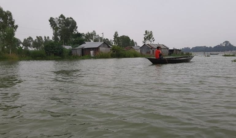 ঝালকাঠিতে বৃদ্ধি পেয়েছে নদ-নদীর পানি, ২০ গ্রাম প্লাবিত