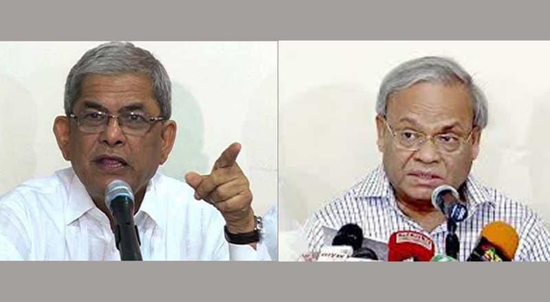 ভেতরে ভেতরে লড়াইয়ে ফখরুল-রিজভী !