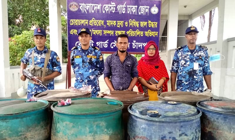চাঁদপুরে ১৪শ লিটার চোরাই ডিজেলসহ আটক ১