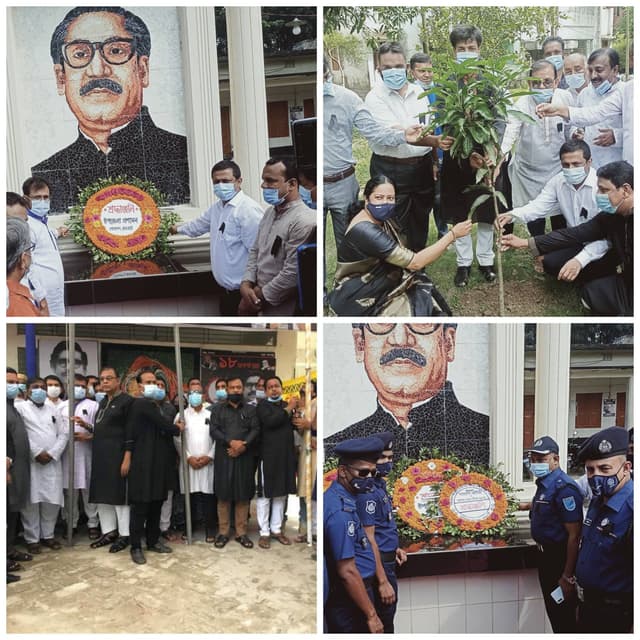 গোয়ালন্দে নানা আয়োজনের মধ্য দিয়ে জাতীয় শোক দিবস পালিত