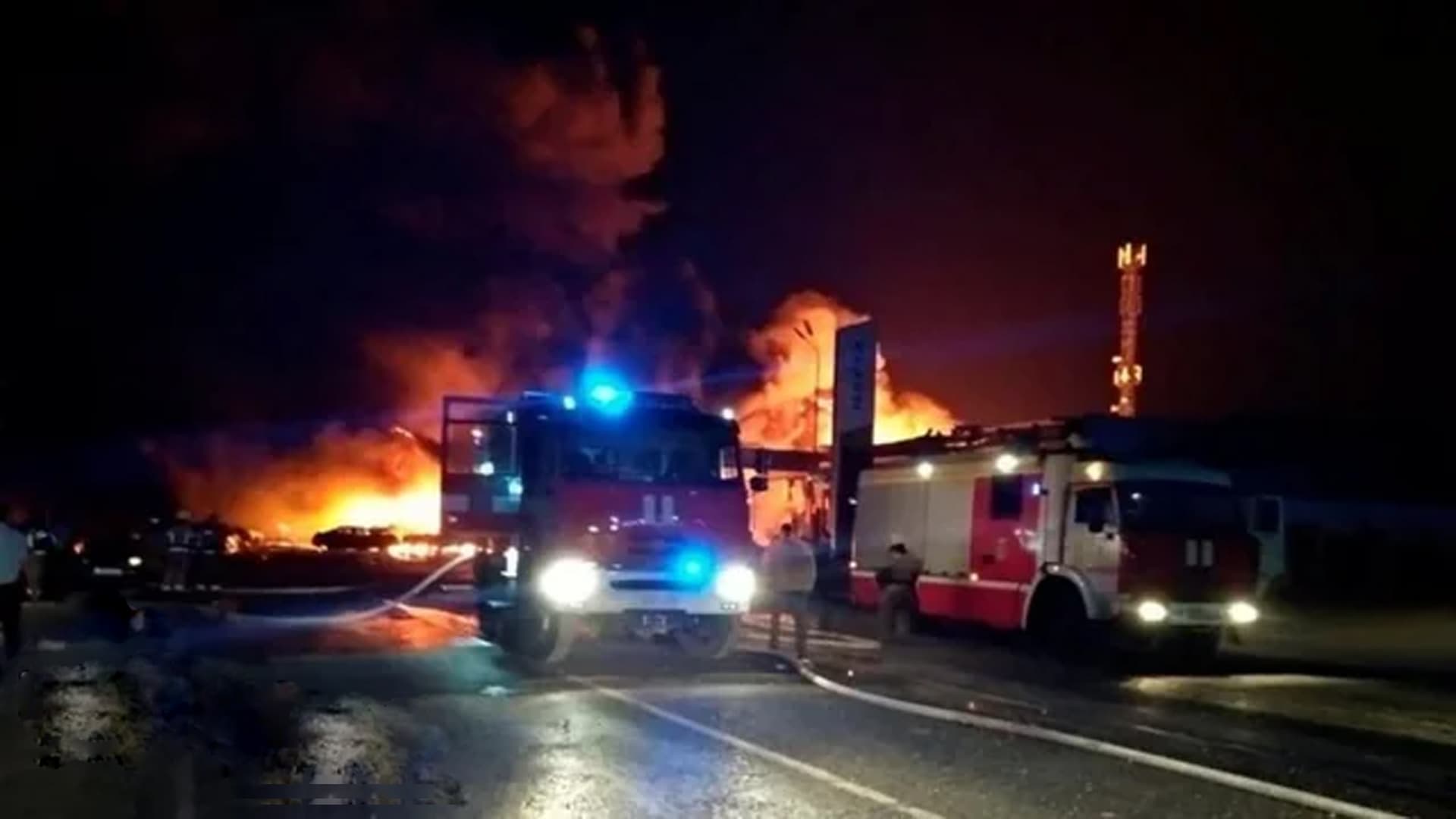 রাশিয়ায় পেট্রোল পাম্পে ভয়াবহ বিস্ফোরণ, নিহত ২৫