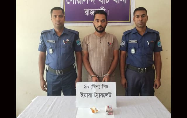 গোয়ালন্দে ইয়াবাসহ গ্রেফতার ১