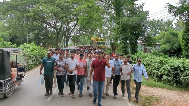 জেলা বিএনপি'র নবগঠিত  কমিটিকে শুভেচ্ছা জানিয়ে সরাইলে আনন্দ মিছিল