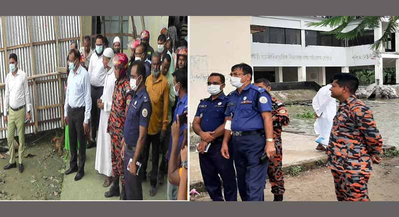 বিষখালীর আকস্মিক ভাঙ্গনে সাইক্লোন সেল্টার ও মসজিদ বিলীন