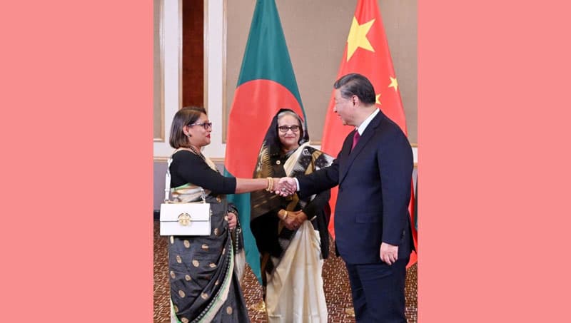 চীনের প্রেসিডেন্টকে বাংলাদেশ সফরের আমন্ত্রণ শেখ হাসিনার