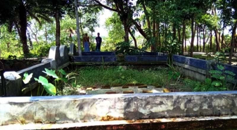 নদী ভাঙনের কবলে সাংবাদিক আলতাফ মাহমুদের কবর !
