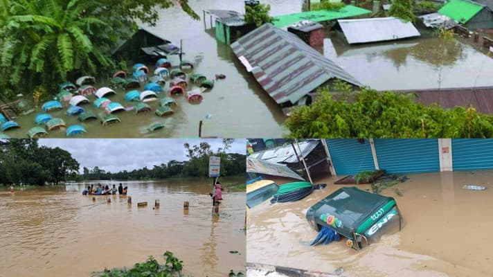 বন্যায় মৃতের সংখ্যা বেড়ে ২৩, ক্ষতিগ্রস্ত ৫৫ লাখেরও বেশি মানুষ