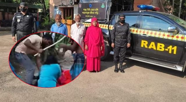 দেবীদ্বারে প্রকাশ্যে নারীকে লাঠিপেটা, আটক ৪