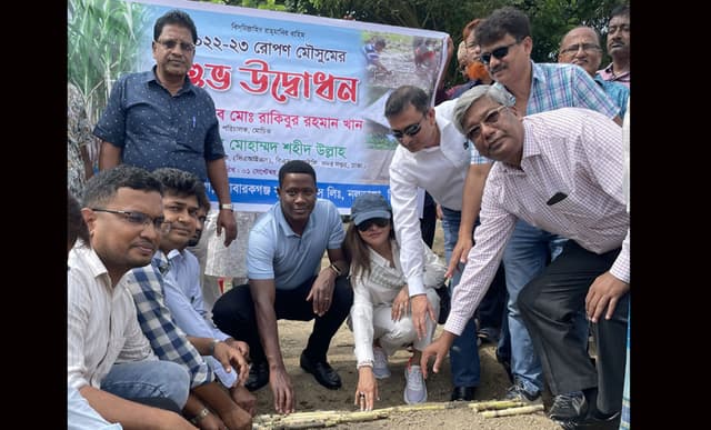 মোবারকগঞ্জ চিনিকলে রোপণ মৌসুমের উদ্বোধন