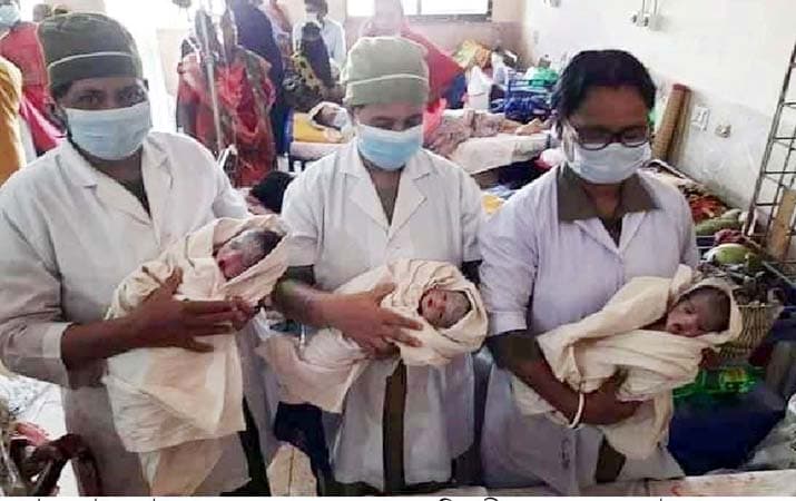 এক সাথে তিন সন্তান প্রসব, সুস্থ্য আছেন মা’সহ সন্তানেরা