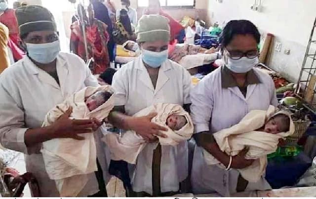 এক সাথে তিন সন্তান প্রসব, সুস্থ্য আছেন মা’সহ সন্তানেরা