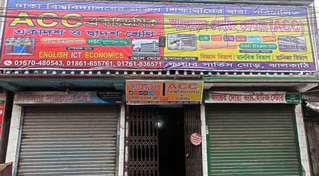 ঝালকাঠিতে কোচিং সেন্টারের সাইনবোর্ডে সরকারী শিক্ষাপ্রতিষ্ঠানের ছবি !
