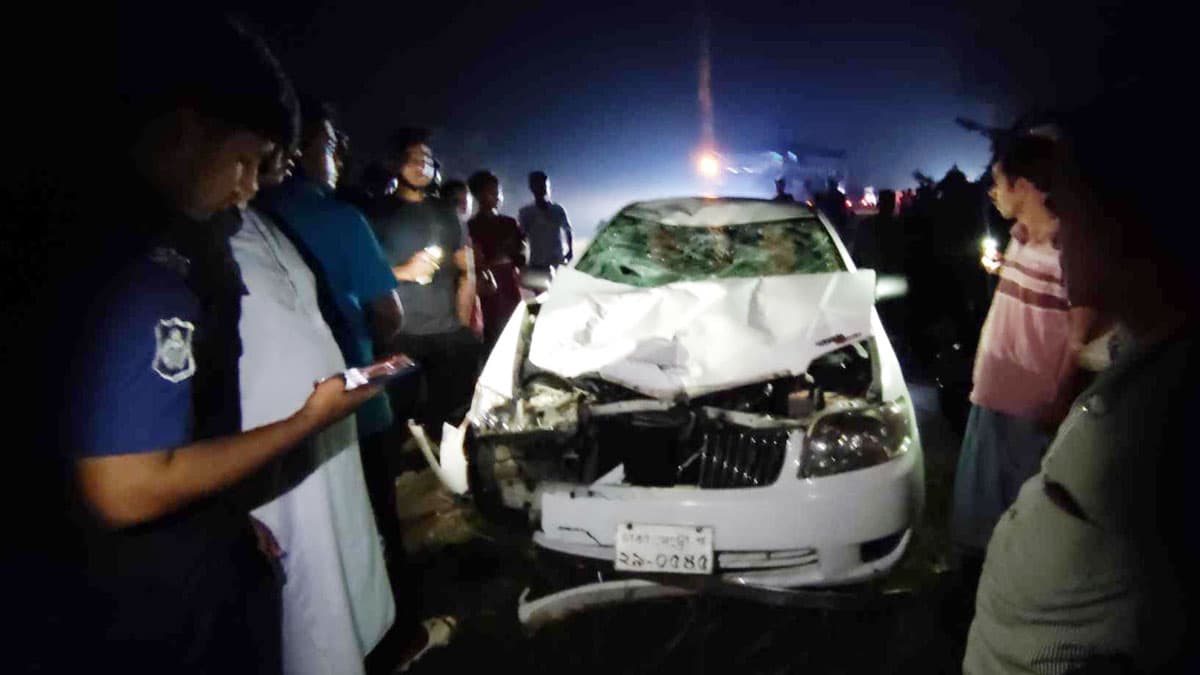 ওসমানীনগরে প্রাইভেটকারের চাপায় প্রাণ গেল মা-ছেলের