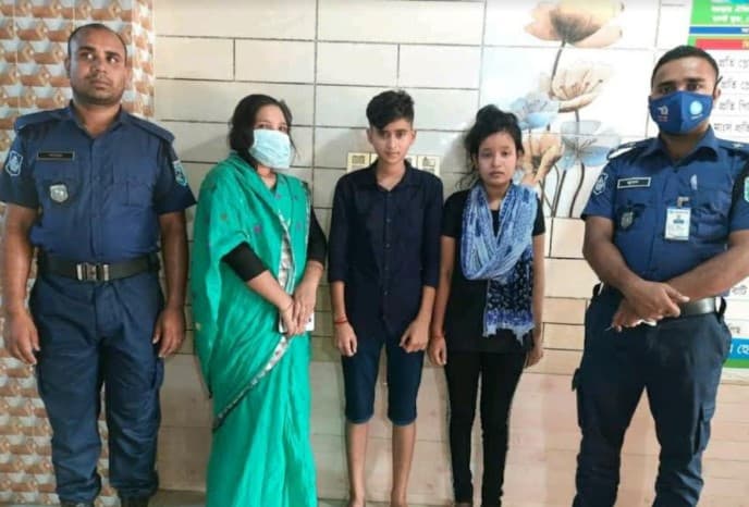 নিখোঁজের ২৬ দিনপর ঢাকা থেকে দুই মেয়ে উদ্ধার