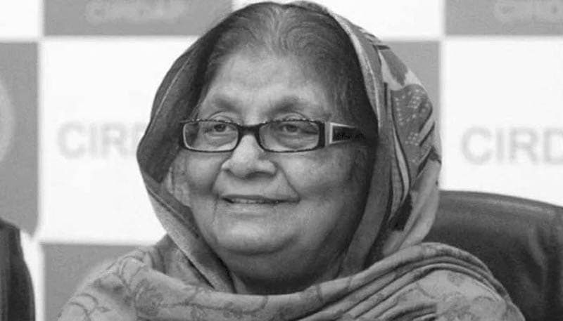 বনানীতে চিরনিদ্রায় শায়িত হলেন সাজেদা চৌধুরী