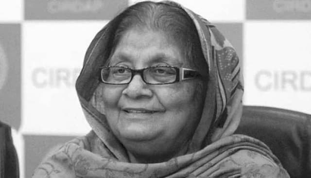 বনানীতে চিরনিদ্রায় শায়িত হলেন সাজেদা চৌধুরী