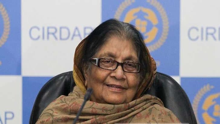 বর্ষীয়ান রাজনীতিবিদ সাজেদা চৌধুরী মারা গেছেন