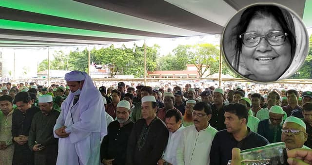 সাজেদা চৌধুরীর প্রথম জানাজা সম্পন্ন