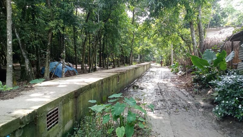 রায়গঞ্জ পৌর এলাকায় ড্রেন নির্মাণেও জলাবদ্ধ রাস্তা !