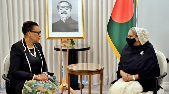 প্রধানমন্ত্রীর সঙ্গে কমনওয়েলথ মহাসচিবের সৌজন্য সাক্ষাৎ