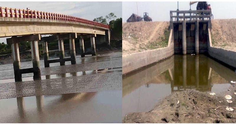 পলি জমে হুমকির মুখে আশাশুনির বেতনা নদী