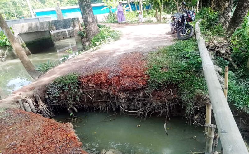 বরিশালে সড়ক নয় যেন মরণ ফাঁদ, মৃত্যুঝুঁকি নিয়ে চলাচল