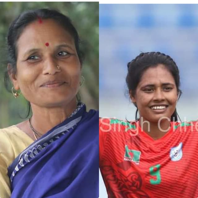 সাফ নারী ফুটবল ম্যাচ দেখতে পারলো না কৃষ্ণার মায়ের