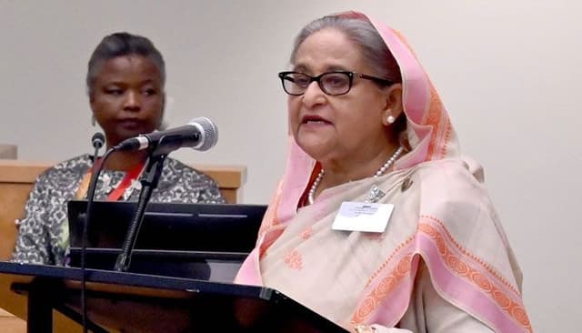 নারীদের নেতৃত্বে এনে জাতিসংঘকে উদাহরণ সৃষ্টি করতে হবে : প্রধানমন্ত্রী