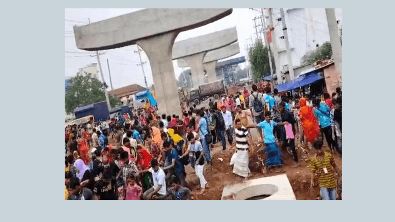 আশুলিয়ায় শ্রমিক বিক্ষোভে সংঘর্ষ: এক শ্রমিক নিহত, আহত ৩০