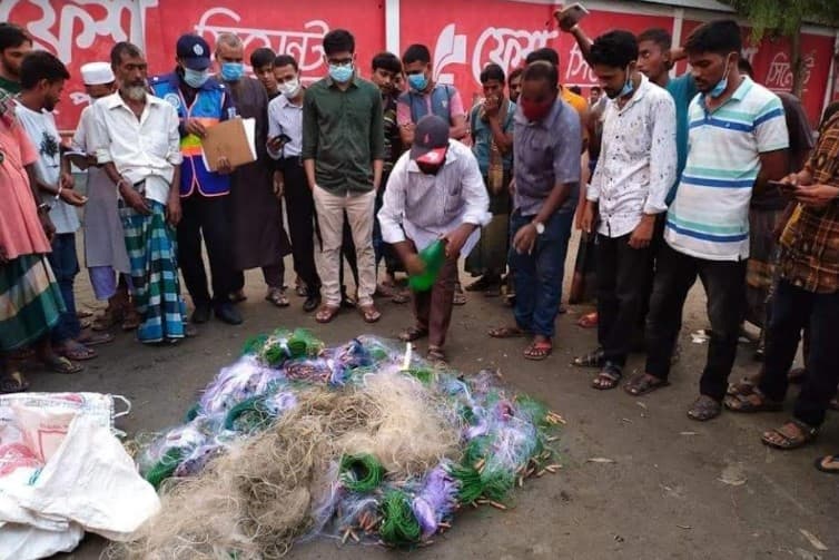 ভূঞাপুরে পাঁচ লাখ টাকার অবৈধ কারেন্ট জাল জব্দ