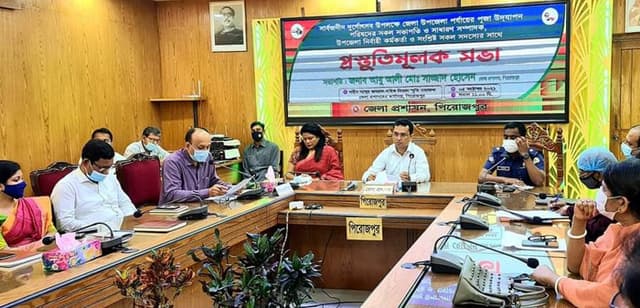 দূর্গাপূজা উপলক্ষে পিরোজপুরে প্রস্তুতিমূলক সভা