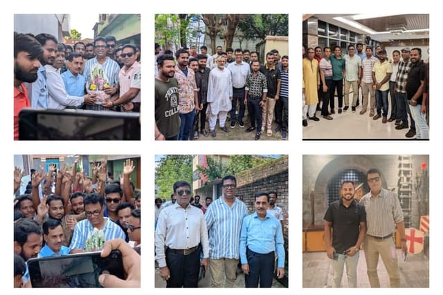 বিএনপি নেতা মোহায়মেন অন্টুর কুশল বিনিময়