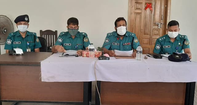 বিএমপি এয়ারপোর্ট থানায় নির্বাচনী ব্রিফিং অনুষ্ঠিত