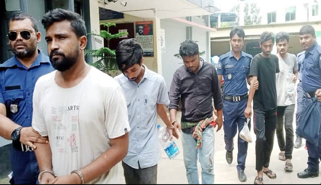 দুই কিশোরকে অপহরণ করে মুক্তিপণ দাবি, ৫যুবক কারাগারে