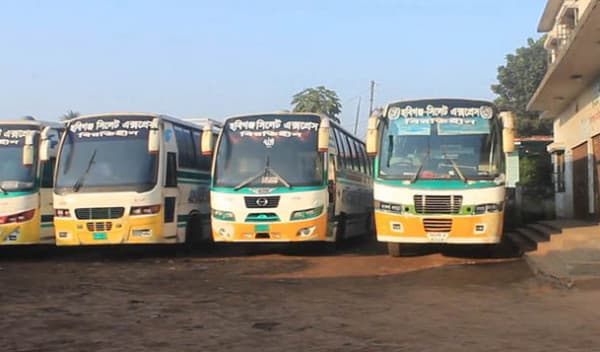 হবিগঞ্জের সঙ্গে সারাদেশের বাস চলাচল বন্ধ