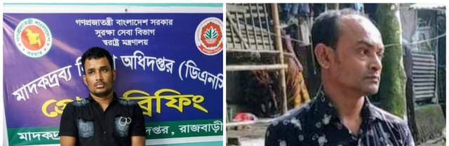 রাজবাড়ী সদর খানখানাপুর ও দৌলতদিয়ায় মাদকদ্রব্যের পৃথক অভিযান