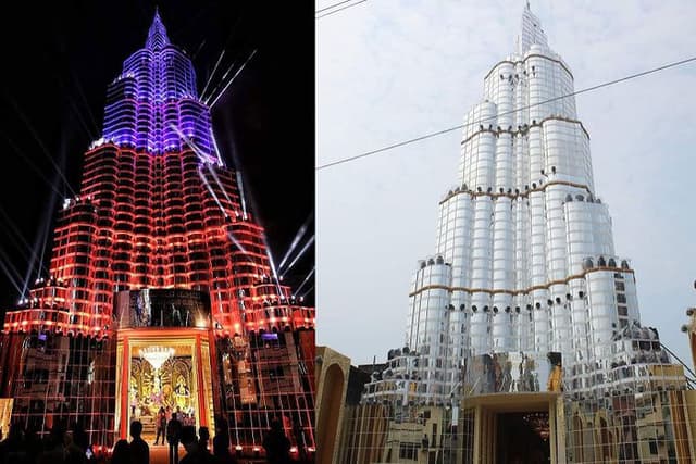 নিভে গেল পূজামণ্ডপের আলো ‘বুর্জ খলিফা’