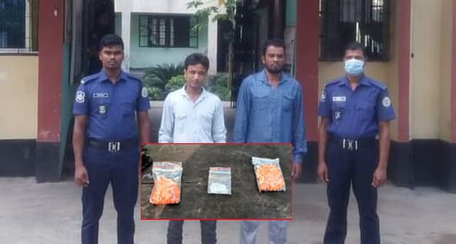 স্বরূপকাঠিতে ইয়াবা ও আইচ সহ দুই মাদক ব্যবসায়ী গ্রেফতার