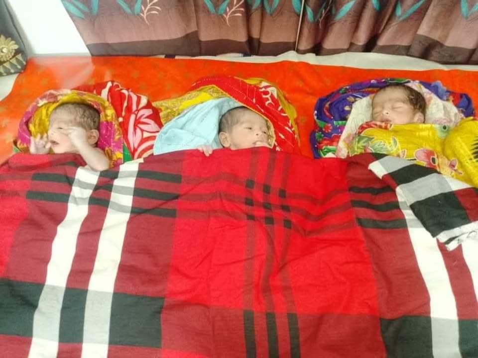 কলাপাড়ায় একসঙ্গে ২ পুত্র ও ১ কন্যা সন্তানের জন্ম: বাবা দুশ্চিন্তায়