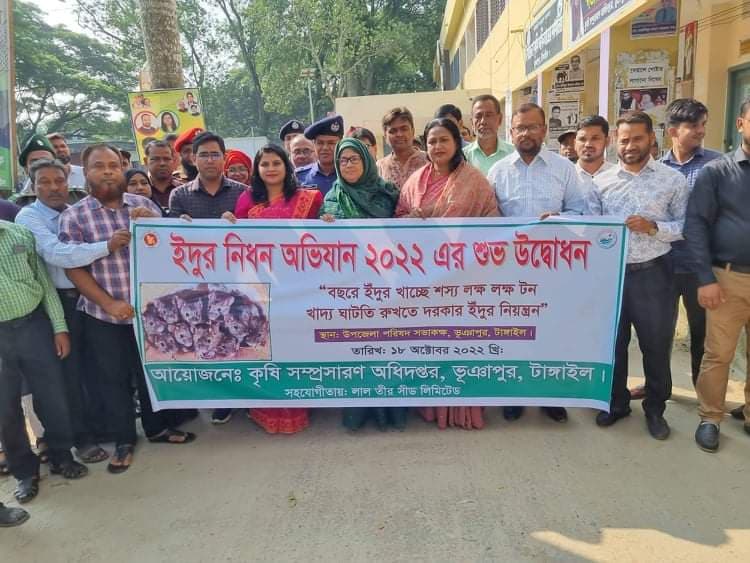 ভূঞাপুরে জাতীয় ইঁদুর নিধন অভিযান উদ্বোধন