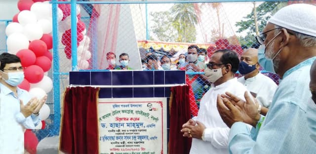 ধামইরহাটে শেখ কামাল টেনিস কমপ্লেক্সের উদ্বোধন
