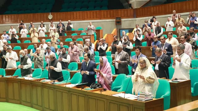 নিহত ফিলিস্তিনিদের জন্য জাতীয় সংসদে শোক প্রস্তাব গ্রহণ