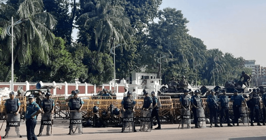 বঙ্গভবন ঘিরে নিরাপত্তা জোরদার