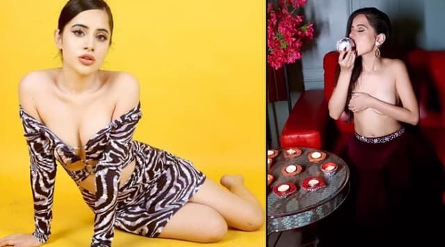 হাত দিয়ে স্তন ঢেকে কন্ডোমের বিজ্ঞাপনে উরফি?