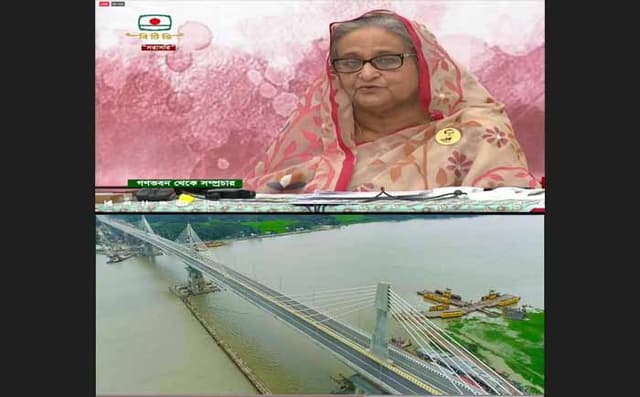 দক্ষিণাঞ্চলবাসীর স্বপ্নের পায়রা সেতুর উদ্বোধন করলেন প্রধানমন্ত্রী
