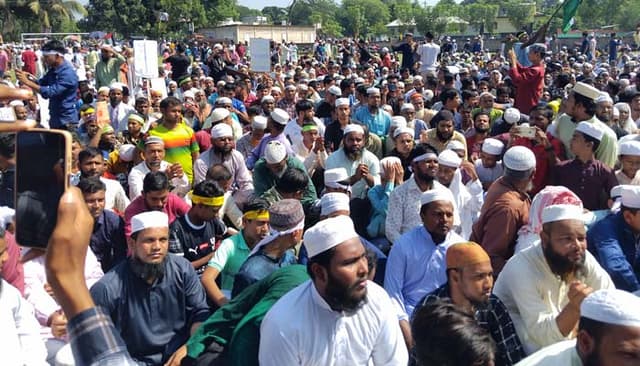 ইসরাইলী আগ্রাসনের বিরুদ্ধে ঠাকুরগাঁওয়ে বিক্ষোভ