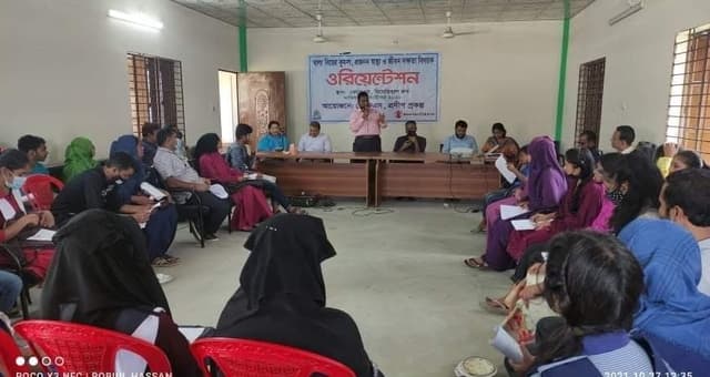 বাল্য বিয়ের কুফল, প্রজনন স্বাস্থ্য ও জীবন দক্ষতা বিষয়ে ওরিয়েন্টশন